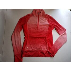 Adidas Women's Golf Pullover Long Sleeve Pink Ombre Quarter Zip XS